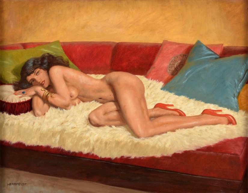 Women's secrets in the paintings of the master of erotic painting Marcel von Herfeldt Women's secrets in the paintings of the master of erotic painting Marcel von Herfeldt