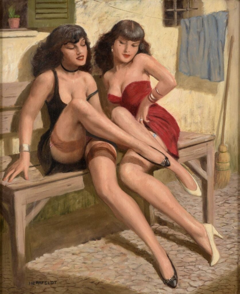 Women's secrets in the paintings of the master of erotic painting Marcel von Herfeldt Women's secrets in the paintings of the master of erotic painting Marcel von Herfeldt