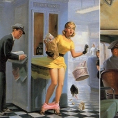 Women's panties against gravity