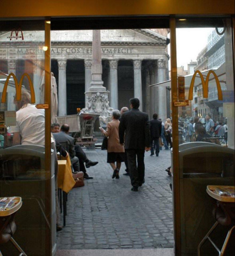 World attractions from an unusual angle World attractions from an unusual angle