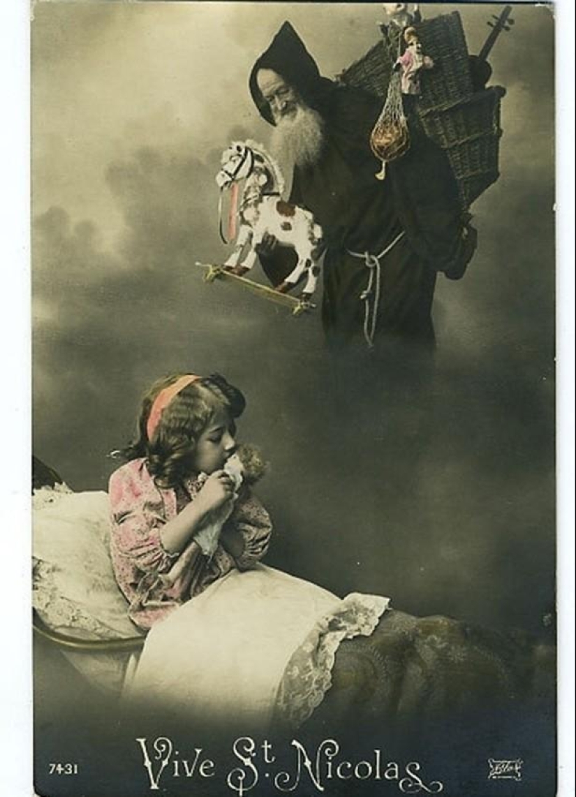 Angry and scary Santa Claus