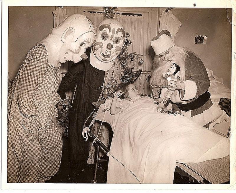 Angry and scary Santa Claus