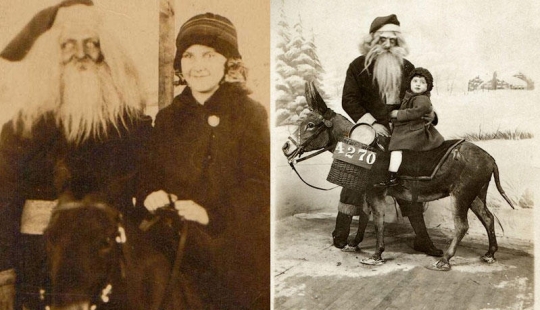 Angry and scary Santa Claus