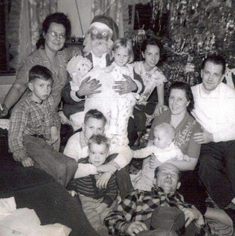 Papá Noel enojado y aterrador