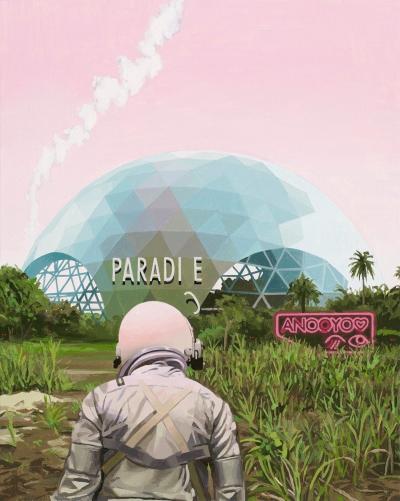 Vagando de un astronauta solitario en los restos de la civilización Vagando de un astronauta solitario en los restos de la civilización